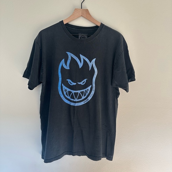 SPITFIRE Y2K Blue Flame Graphic Tee - Picture 1 of 5